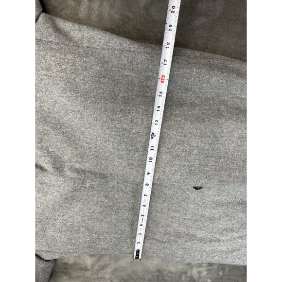 COS Men’s Gray Wool Blend Overcoat 36R Hidden Button Front Minimalist Classic - Picture 9 of 15